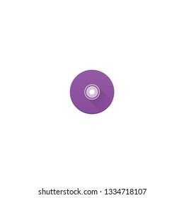 Media optical - CD, DVD disc vector. Record, recording sound, music, video vector icon.