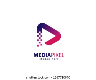 Media pixel design logo