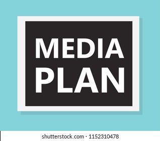 media plan concept- vector illustration