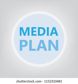 media plan concept- vector illustration