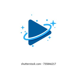 Media Planet Icon Logo Design Element