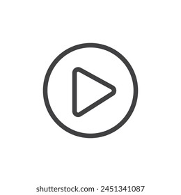 Media Play Button and Player Icon Set. Audio and Video Symbol.
