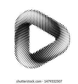 Media Play Icon for Technology Design. Template Digital Logo Company with Player Concept. Movie Icon for Media Business, Play icon with Rounded Corners