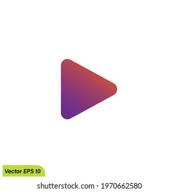 media play icon vector illustration simple design element