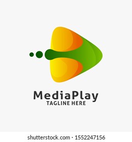 Media play logo design inspiration