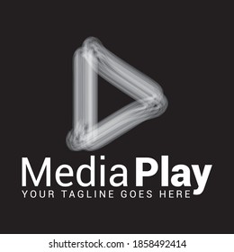 Media play logo icon vector template.