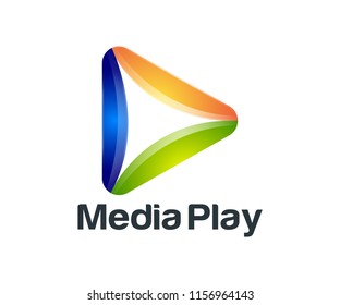 Media Play Logo Template