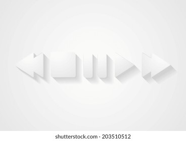 Media player abstract design. Vector icon