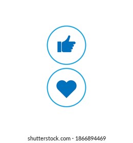 Media player button icon design template