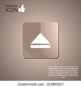 Media player button on the background. Made in vector