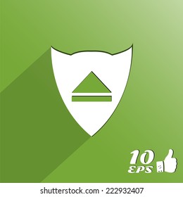 Media player button on the background. Made in vector