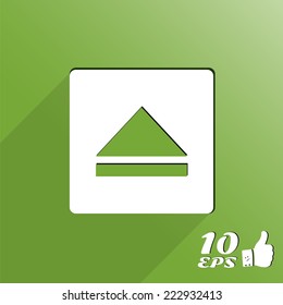 Media player button on the background. Made in vector
