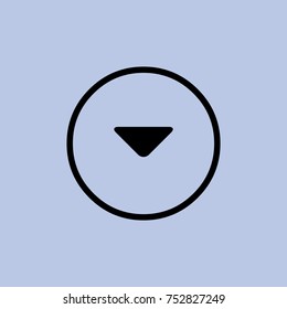 Media player button play vector icon