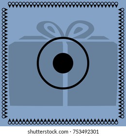 Media player button record vector icon