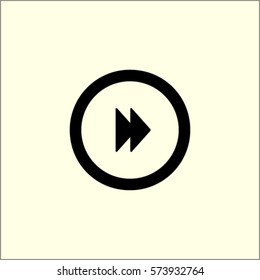 Media player button rewind vector icon