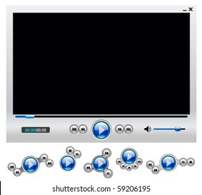 Media player button set