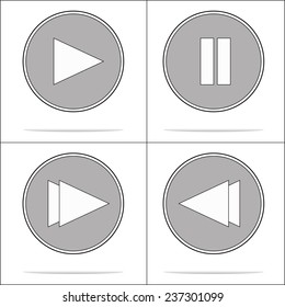 media player buttons