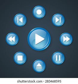 Media Player Buttons. 