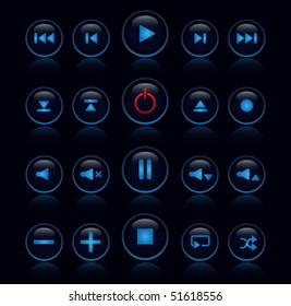 Media player buttons