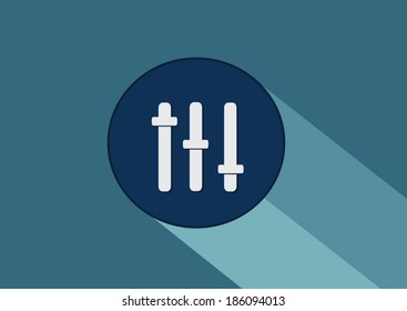 Media player buttons collection design elements