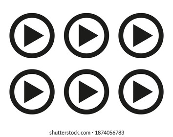 media player buttons illustrator eps 10