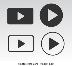 Media player buttons vector eps 10
