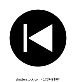 Media player buttons vector icon illustration color editable. eps 10