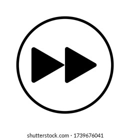 Botones de reproductor multimedia ilustración de icono vectorial color editable. Pasos 10