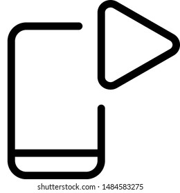 Media player in cell phone play button