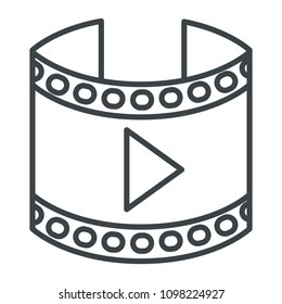 media player circular interface