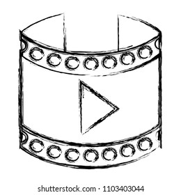 media player circular interface