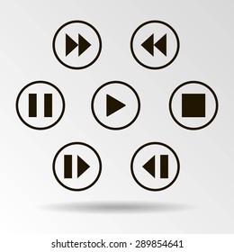 media player control button