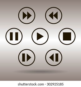 media player control button