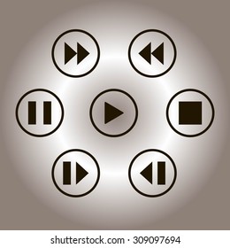 media player control button