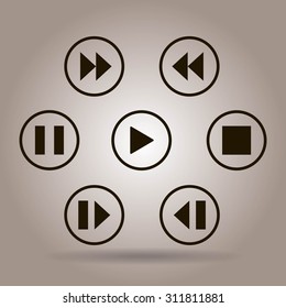 media player control button