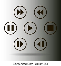 media player control button