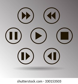 media player control button