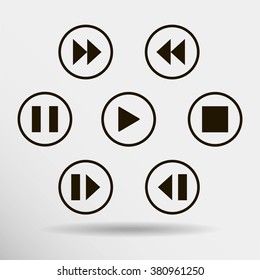 media player control button