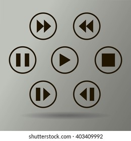 media player control button