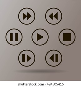 media player control button