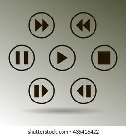 media player control button