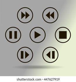 media player control button