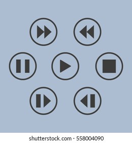 media player control button