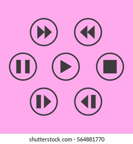 media player control button