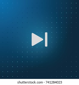 Media player control button. Rewinding illustration.