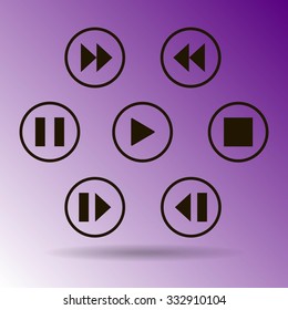 media player control buttons