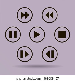 media player control buttons