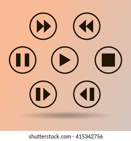 media player control buttons
