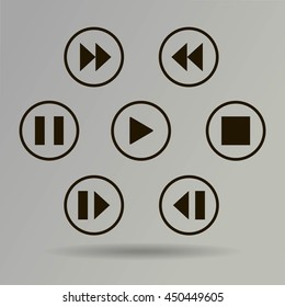 media player control buttons