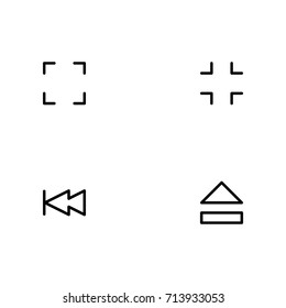 Media player control icon set